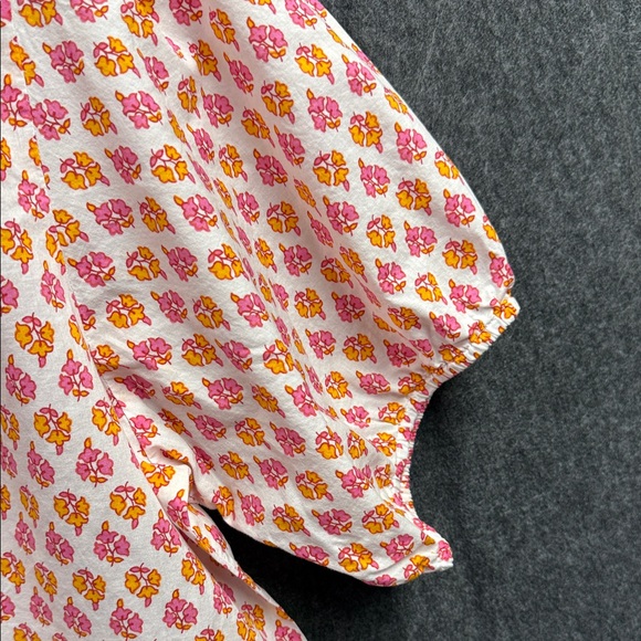 J. Crew Pink and Orange Patterned Blouse - Picture 4 of 5